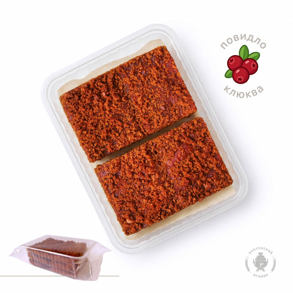 №3 Пряник 400г с фруктовой начинкой Клюква  в Коряжме