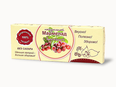 №2 Мармелад натуральный "Брусника" 140г в Коряжме