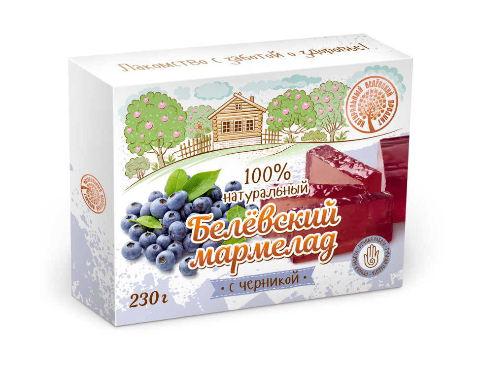  Мармелад белевский "Черника" 230г в Коряжме