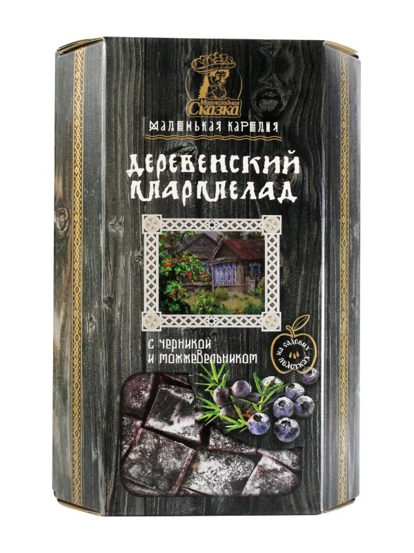 №2 Мармелад деревенский "С черникой и можжевельником" 300г в Коряжме